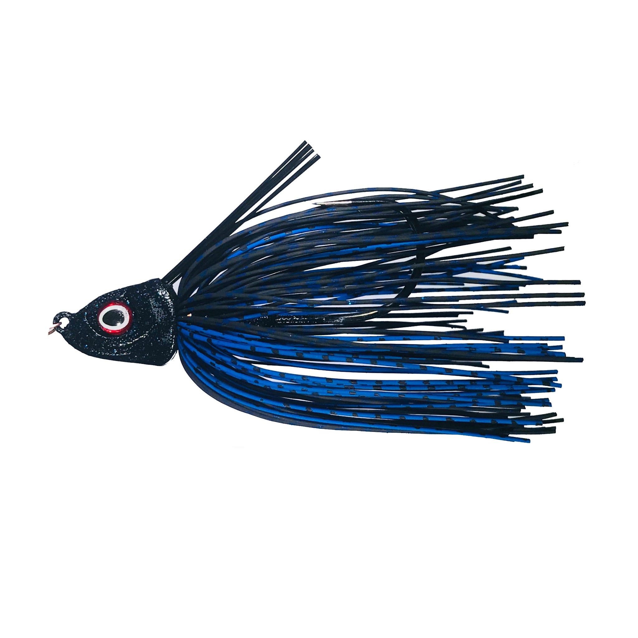 2K Jigs Deposit Swim Jig Elite Reptile Rubber in Black Blue