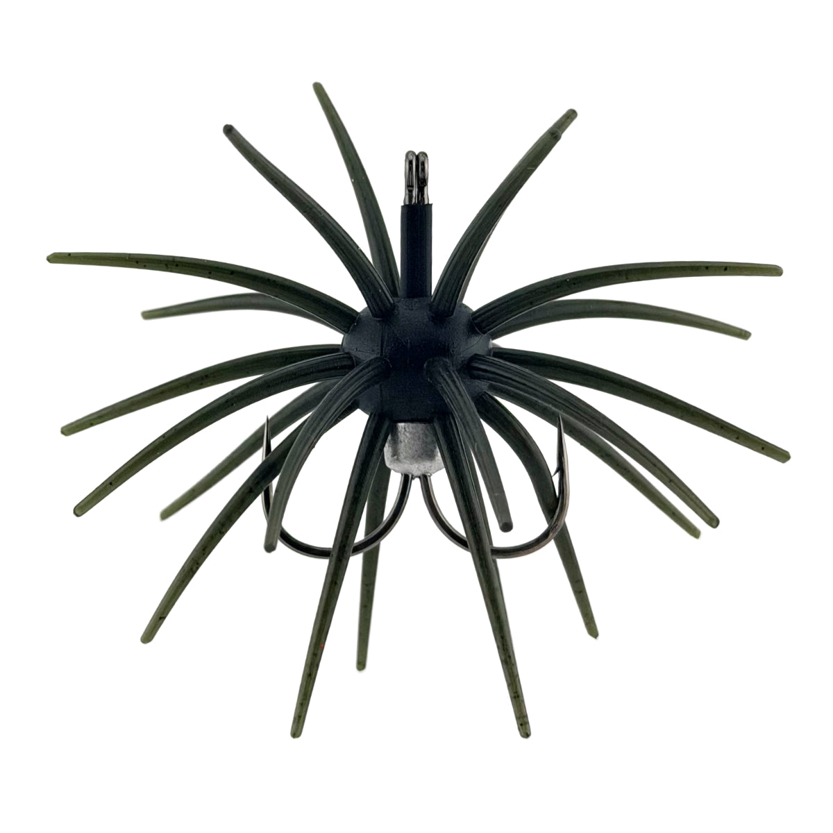 2K Urchin Star Green Pumpkin Battle Axe Round Bend Hook Rig