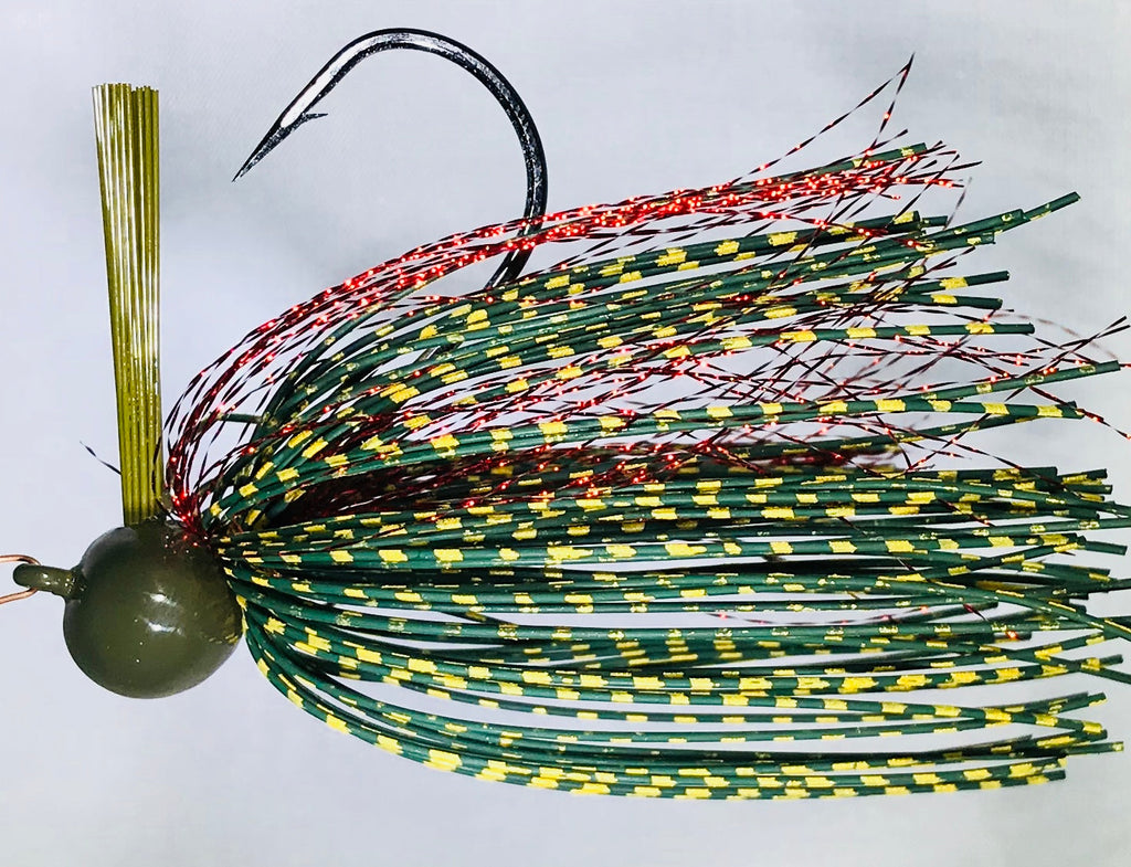 Red Zone Rubber Flash Football Jig