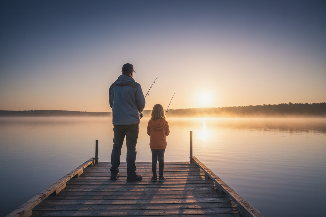 2K Jigs June Tackle Box father and daughter fishing