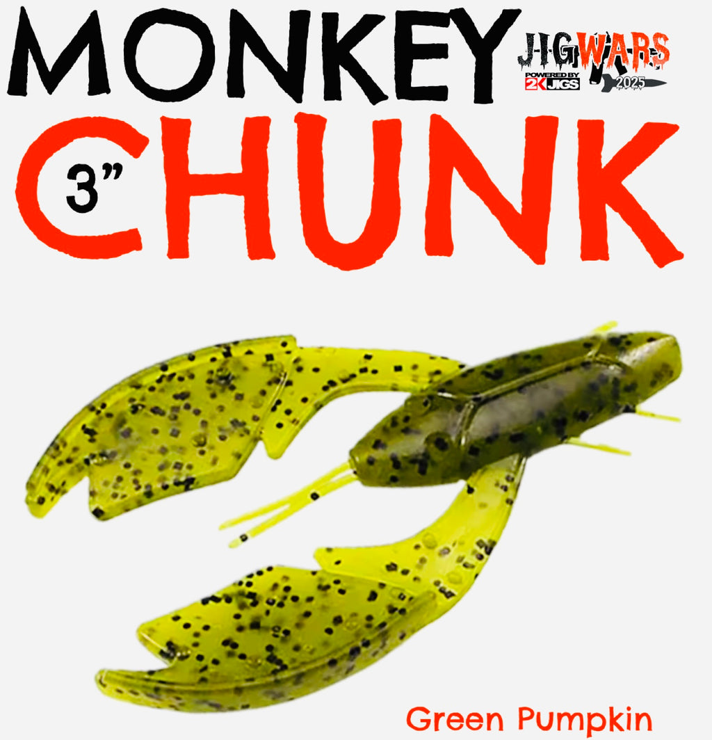 Monkey Chunk 3" in Green Pumpkin