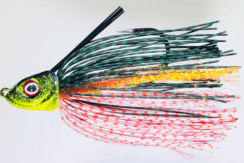 Deposit Swim Jig, Wire-Tied Reptile Skirt